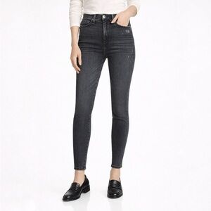 Alice‎ + Olivia Good High-Rise Ankle Skinny Jeans Women’s Size 24 Black Magic